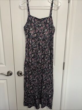 SO Floral Black Maxi Sundress